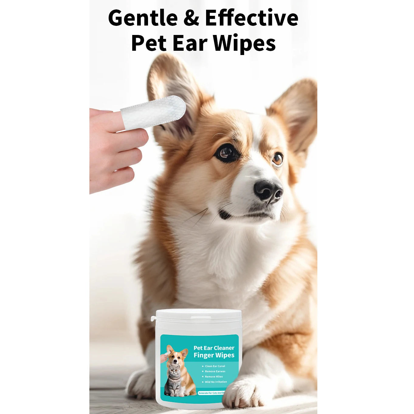 Pet Eye Wipes for Dogs & Cats