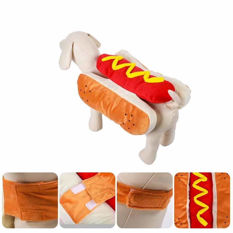 Funny Halloween Dog Costumes - Hot Dog Design Apparel