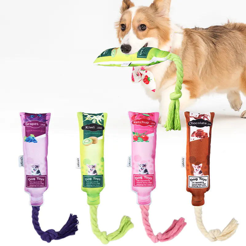 Bite-Resistant Canvas Toy for Dog Dental Care