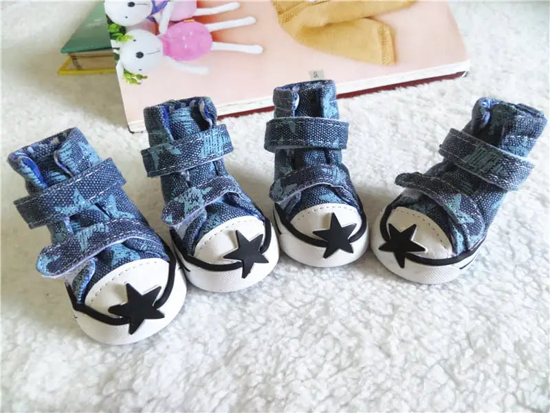 Breathable Cowboy Dog Shoes for Spring and Summer