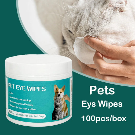 Pet Eye Wipes for Dogs & Cats