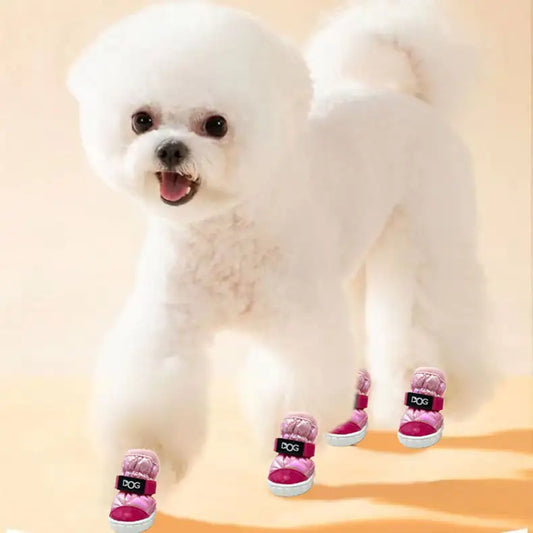 Non-Slip Warm Dog Shoes for Winter