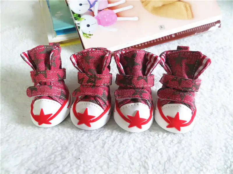 Breathable Cowboy Dog Shoes for Spring and Summer