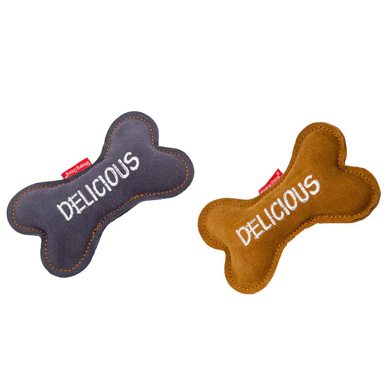 Durable Leather Dog Toy for Chewing and Dental Care