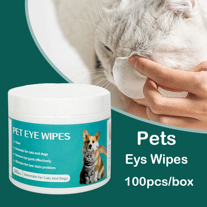 Pet Eye Wipes for Dogs & Cats